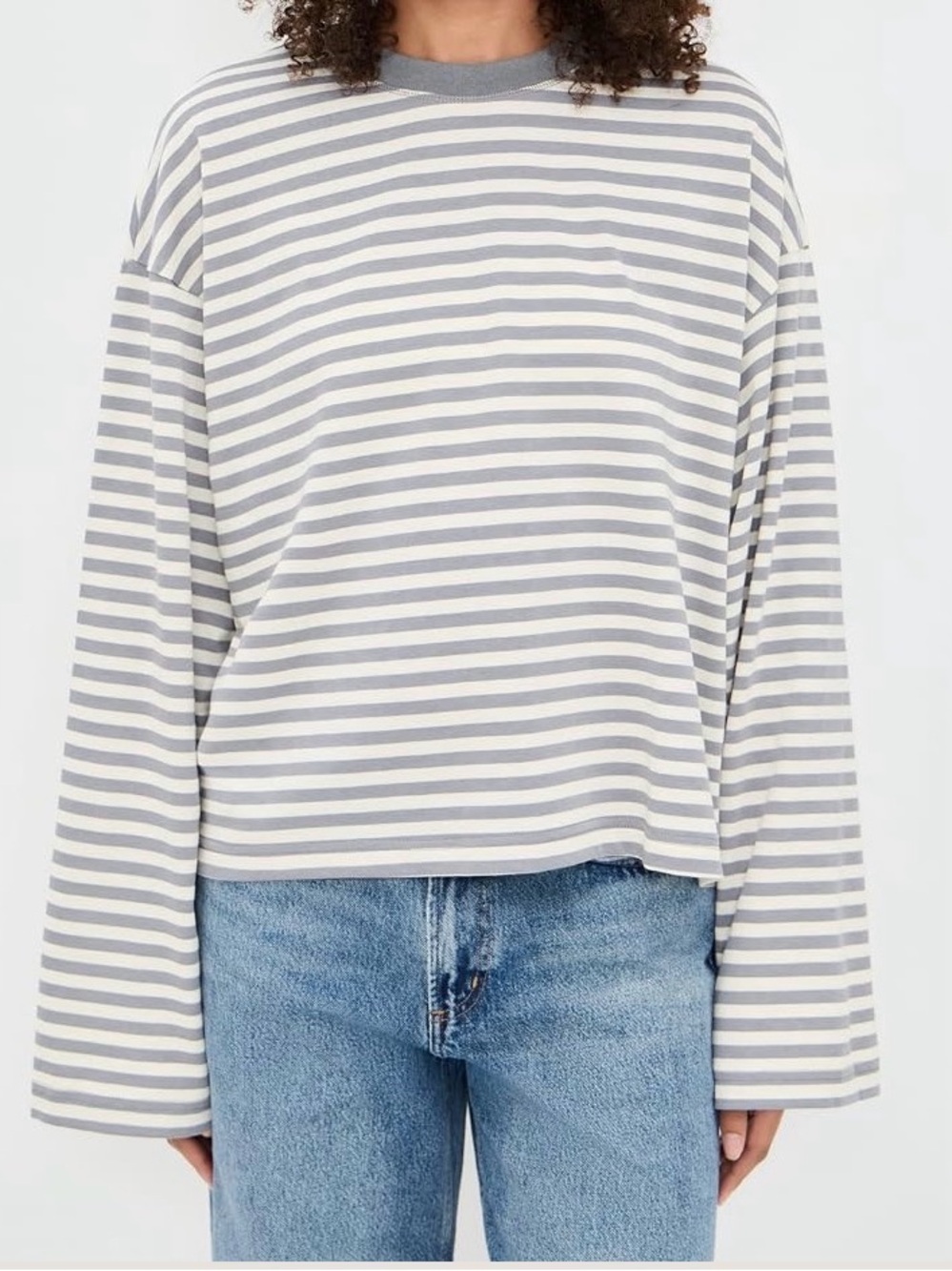 Lioness Gray Bloom Longsleeve | Ash Stripe | Size XS